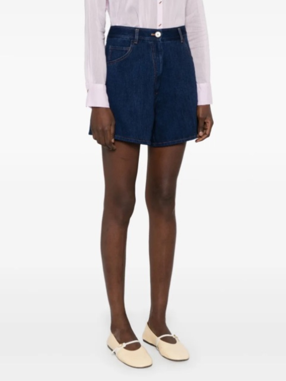 Forte Forte Il Denim Shorts  NWT Denim Mini Shorts In Indigo * flaw